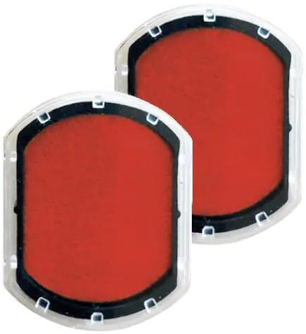 COLOP little NIO Ersatz-Stempelkissen, Packung mit 2 Stempelkissen, brave red