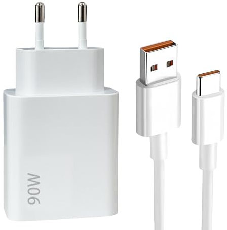 keyxer 90W Super Fast Xiaomi Charger with 6A USB-C Cable - Ultra-Powerful Fast Charging Solution, Compatible with Xiaomi 15/14/13 Ultra, Redmi Note Series, POCO Models, Mi Phones & Pads.