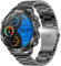 SGDDFIT 1,85 AMOLED Reloj Inteligente Hombre con Llamadas y Whatsapp, Smartwatch Militar con 123 Modos Ritmo Cardíaco/SpO2/Sueño, 3ATM Impermeable Reloj Smartwatch Hombre para Android iOS (Negro)