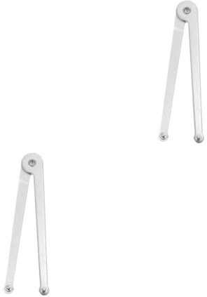 SHINEOFI 2pcs Angle Wrench Angle Grinder Key Wrench Quiangle Grinder Flange Spanner Adjustable