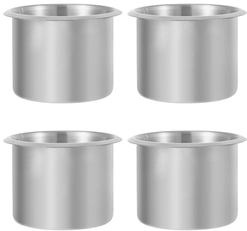 SOIMISS 4 pièces Porte-gobelet INOX Encastré pour Bateau et Camping-Car Support Boissons Résistant Corrosion Lot de Facile à Installer Adapté Aux Tables et Véhicules Réutilisable