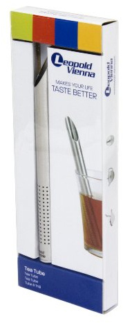 Tea Tube Edelstahl matt gebürstet ø17x167mm