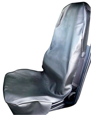Preiswert&Gut Kunstlederbezug Werkstattschoner 2 STÜCK Set Sitzbezug Autositzbezug Kunstleder Auto M–L – Autositzbezüge Set Gummizug, Autositzauflage, reißfest & wasserfest Geschenke für Männer