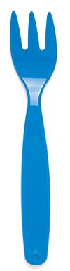 Harfield 17cm Polycarbonate Plastic Fork Med Blue (Pack of 10)