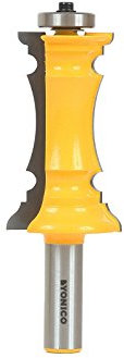 Yonico 16166 - Miter Frame Molding Router Bit, Cutting Height: 2-1/2, Cutting Depth: 3/8 - 1/2 Shank