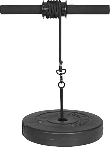 GORILLA SPORTS® Unterarmtrainer - bis 18 kg Belastbar, rutschfeste gepolsterte Griffe, aus Stahl, Schwarz - Wrist Roller, Handgelenktrainer, Griffkraft Trainer, Krafttraining, Fitnessgeräte