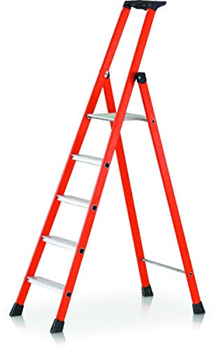 Zarges Trittleiter aus Fiberglas, 4 Sprossen, ZAR40432