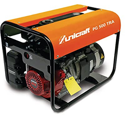 Unicraft Synchron-Stromerzeuger PG 500 TRA (Benzin, Tankvolumen 11 l, Antrieb Honda GX270, Handstart, 1 x 230 V Schuko / 1 x 230 V, 16 A / 1 x 400 V, 16 A) 6701053