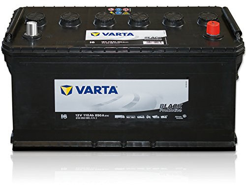 Varta Promotive Black I6 Batterie Poids Lourds, Travaux Publics, Agricoles, 12 V 110Ah 850 Amps (En)