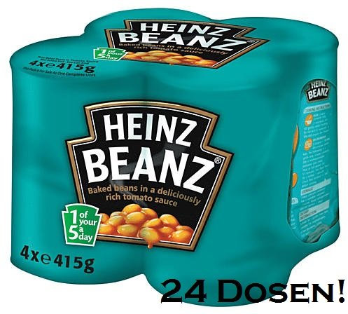 Heinz Baked Beans 6x4x415g UK import!