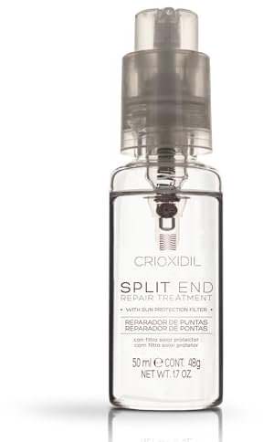 CRIOXIDIL - Activo Concentrado Reparador de Puntas - 50 ml - para Cabellos Encrespados, Sensibles y Porosos - Nutre y Restaura la Cutícula Capilar - Pelo Brillante - con Protección Solar para el Pelo