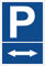 Plaque – Flèche vers la gauche et droite – Parking Panneau Stationnement – 15 x 20 cm, 30 x 20 CM et 45 x 30 cm – bohrlöcher autocollants mousse rigide en aluminium Composite – s00274