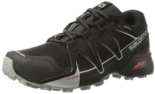 Salomon Speedcross Vario 2 Gore-Tex Herren Trailrunning-Schuhe, Schwarz (Phantom - Black - Monument), 46 EU