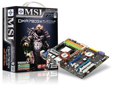 MSI DKA790GX - Motherboard - ATX - Socket AM2+ - AMD 790GX - Gigabit Ethernet - onboard graphics - HD Audio (8-channel)