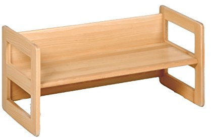 werkstatt-design Kindermöbel, Wendebank Holz, die Bank mit verschiedenen Sitzhöhen, Buche