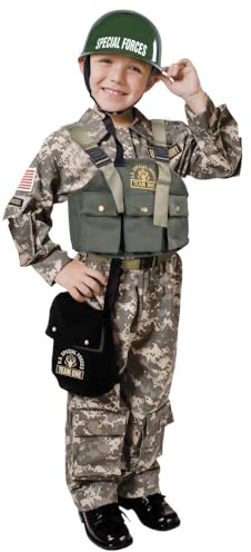 Dress Up America Armee Kostüm Kinder Mit Navy Seal Helm – Rollenspiel Armee Kostüm Für Kinder
