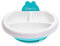 bblüv Assiette Chauffante Vivande pour Enfants avec Compartiment, Bleu Ciel