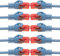 BIGtec - 10 Stück - 15m Gigabit Netzwerkkabel Patchkabel Ethernet LAN DSL Patch Kabel blau (2x RJ-45 Anschluß, CAT.5e, kompatibel zu CAT.6 CAT.6a CAT.7) 15 Meter