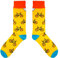 CUP OF SOX - Bikes/Fahrrad / Hipster - Socken in der Tasse - Herren und Damen Geschenksocken Freizeit Socken, Gelb, 41-44