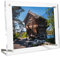 HIIMIEI Bilderrahmen 10x15 cm Acryl klare freistehende doppelseitige magnetische Deskto Fotorahmen für Familienfotos Hochzeitsfotos und Babyfotos