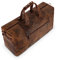 LEABAGS Leder Weekender Damen & Herren I Echtleder Premium Reisetasche I 55 l Sporttasche I Duffle Travel Gym Bag I Sporttasche I Trainingstasche I Tasche Flugzeug I groß I Vintage Rotbraun