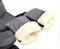 BabyLux Handmuff für Kinderwagen Buggy MUFF Reißverschluss Handwärmer Handschuhe (MR55 Grau55 + Wolle)