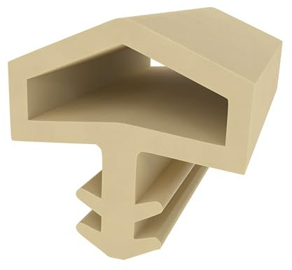 Holzzargendichtung für Zimmertüren und Haustüren - Beige - 10 Meter - Türdichtung - Dichtprofil - Gummidichtung - Zugluftschutz