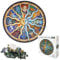 TINYOUTH 500 Teile Rundes Puzzle für Erwachsene - 12 Sternbilder, 48CM/18.90in 1mm Karton - Familienpuzzle Mit Verringertem Druck, Schwierig Und Unmöglich für Erwachsene 14+