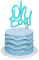 Unimall Global 1 Stück Oh Boy Cake Topper für Geburtstag Babyparty Baby Shower Kuchen deko Party Dekorationen Kuchendekoration Tortenfigur Tortendeko Kuchenaufsätze