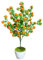 JYCAR Künstlicher gedeckter Orangenbaum Bonsai, Simulation Orangenbaum dekorative gefälschte Pflanze Desktop Miniascape Künstliches Grün für Haus Garten Hochzeit Party (11,9 x 50 cm)