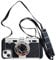 Yatchen Emily in Paris Phone Case for iPhone 12 mini Cute 3D Vintage Camera Phone Case with Lanyard Adjustable Shoulder Strap Unique Cool Silicone PC Case for iPhone12 mini Girls Women Black