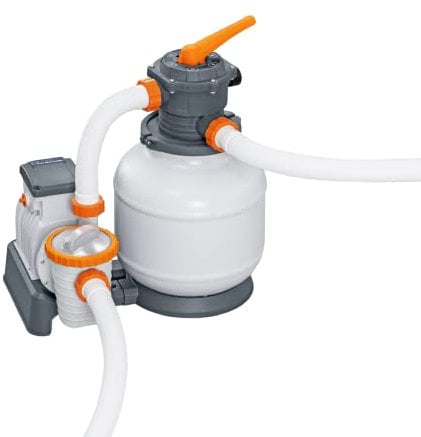 Bestway | Flowclear Sand Filter, 8,327 L / 2,200 gal. |Cost Effective & Environmentally Friendly Above Ground Pool Filter