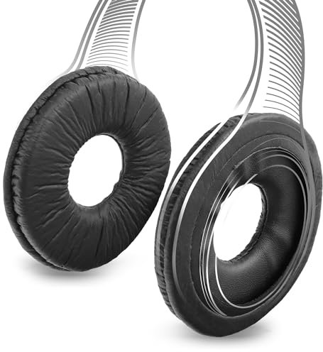Kit di 2 cuscinetti di ricambio per apparecchi auricolari, cuffie headset compatibili con Sony WH-CH520, WH-CH510, WH-CH500, MDR-ZX310, MDR-V150, MDR-ZX110 earpads