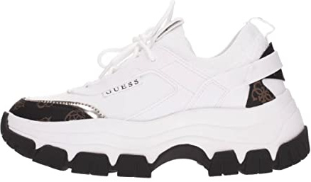 GUESS FL8BYDSMF12WHIBR Braydin Women White Brown UK 4