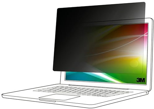 3M Bright Screen Privacy Filter for 14in Laptop, 16:9, BP140W9B