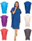 Gräfenstayn Premium Badeponcho mit Knöpfen - Öekotex 100 - Umziehhilfe Damen & Herren - Surf-Poncho Strand - Handtuch-Poncho Erwachsene - Umkleide-Hilfe - Badeumhang Mikrofaser (L-XL dunkelblau)