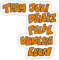 Spreadshirt Die Wilden Kerle Team Namen Orange Sticker, max. 10 x 10 cm, 10 x 10 cm, Mattweiß