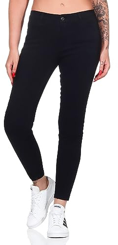 Hailys Damen Jeans El44sa Skinny Stretchhose mit schmalem Bein VF-PO2209036 Black XXL