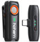 hohem MIC-01 Microfono wireless ad lavalier per Type-C, registrazione audio a 360°, tempo di utilizzo 7.5H, cancellazione del rumore DSP, essenziale per Vlog, YouTube