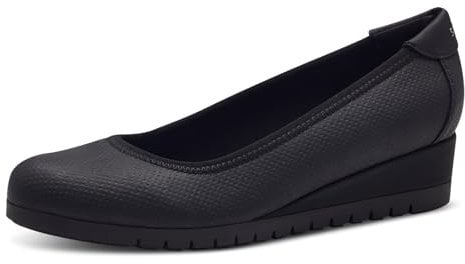 s.Oliver Damen Wedge Pumps mit Keilabsatz Elegant, Schwarz (Black), 37 EU