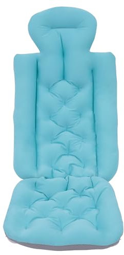 KEESUNG Badewannenmatte 113x40cm, Ganzkörper Badewannenkisse Matratze Badewanne mit SaugnäpfeBad Kissen Anti-Rutsch Badewanne Matte Kopf Hals Rücken Badekissen für Home Spa Badewannen Matratze