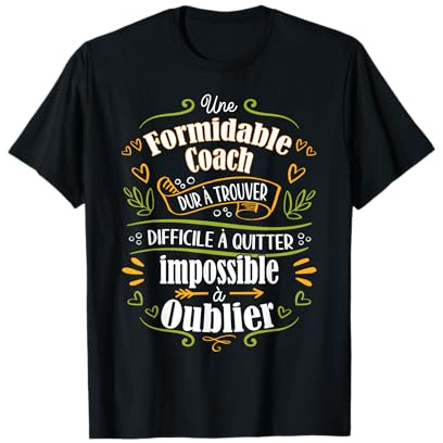 Une Coach Formidable Cadeau Coach Sportif Femme Original T-Shirt