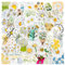 AUCEKO 50 Stück Die Marguerite Aufkleber Pack Daisy Sticker Set wasserdichte Vinyl Sticker für Laptop Kinder Autos Motorrad Fahrrad Skateboard Gepäck Koffer Computer Aufkleber Graffiti Decal