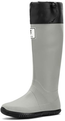 Yenxapei Stivali Gomma Uomo, Impermeabili Comode Alti Stivali Pioggia Donna, Stivali Antinfortunistica Stivaletti Boots Giardinaggio Galosce Pesca Caccia Per Esterni
