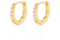 Ayoiow Orecchini Argento 925 Donna Orecchini Con Diamanti Rosa Oro Orecchini A Cerchio Piccoli