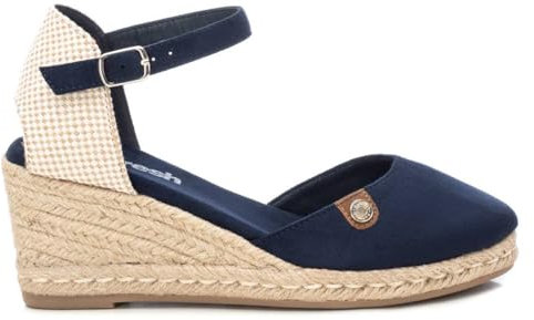 REFRESH - Sandalias con Cuña Mujer Navy - Calzado Cómodo y Versátil - Moda casual - Modelo 17188208 (Talla 39)