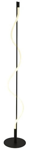 LED Stehleuchte Touch Funktion dimmbar Schwarz Weiß 141 cm hoch klein Metall 2700 K 1523 lm warmweiß Modern Stehlampe Wohnzimmer