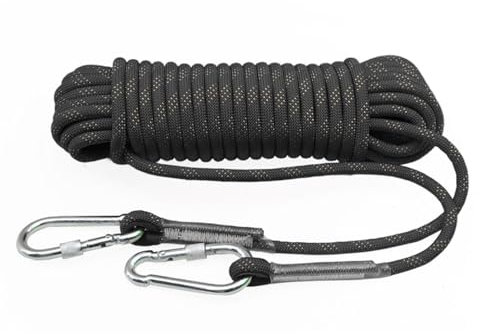 Outdoor-Kletterseil, 8 mm, 10 m, 20 m, 30 m, 50 m, 70 m, 120 m, 200 m, statisches Kletterseil für Flucht, Eiskletterausrüstung Feuerrettungsfallschirm ute ( C