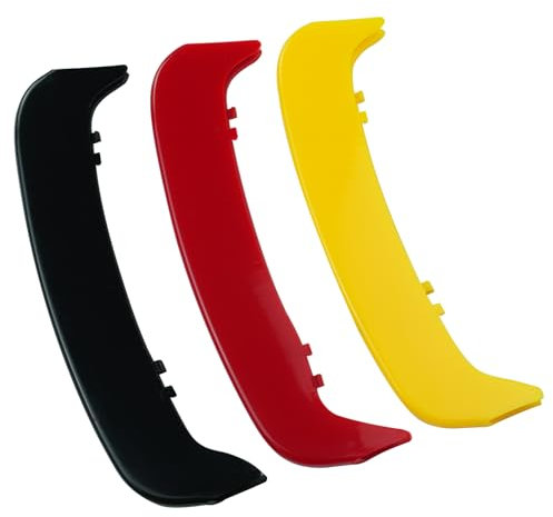 ontto Adhesivo para el riñón del coche, con hebilla para BMW Serie 3 E46 1998-2004, accesorio de bandera alemana, color de la parrilla frontal, accesorio para rejilla delantera (2 puertas)