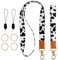 2 Stück Schlüsselband für Handgelenk,Lang Schlüsselband,Mädchen ID Lanyard für Schlüssel,schlüsselanhänger band für Schlüssel,Neck Lanyard Strip Wristlet Keychain Lanyard für Autoschlüssel ID